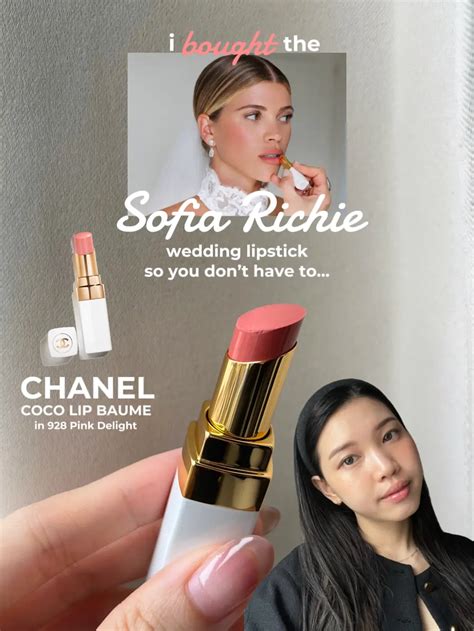 sofia richie chanel balm|Sofia Richie pink lip balm.